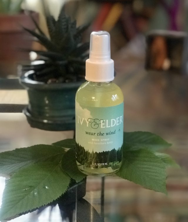 spray bottle of Ivy & Elder Wave Spray