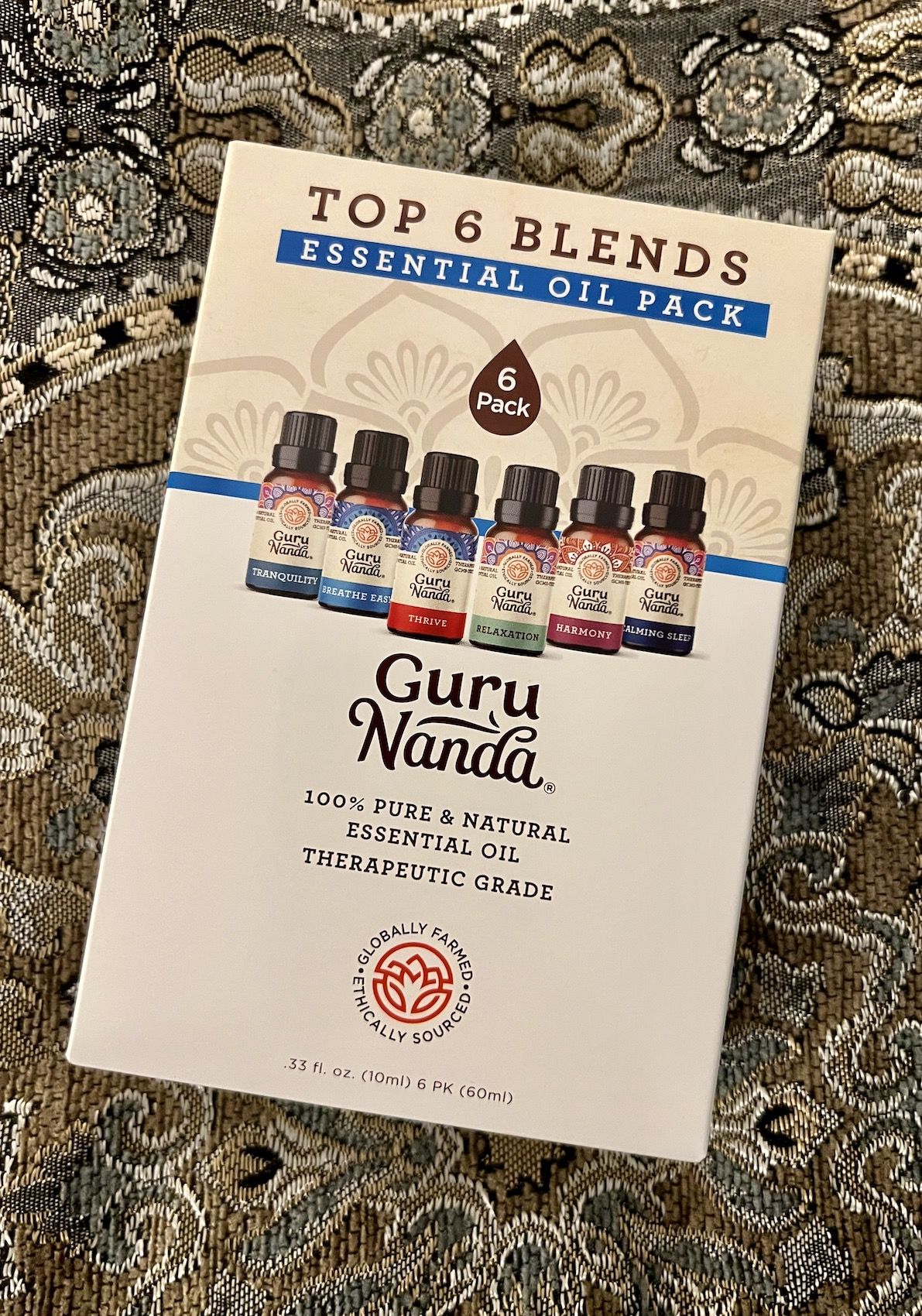 GuruNanda Top 6 Blends Essential Oils Set - 100% Pure and Natural