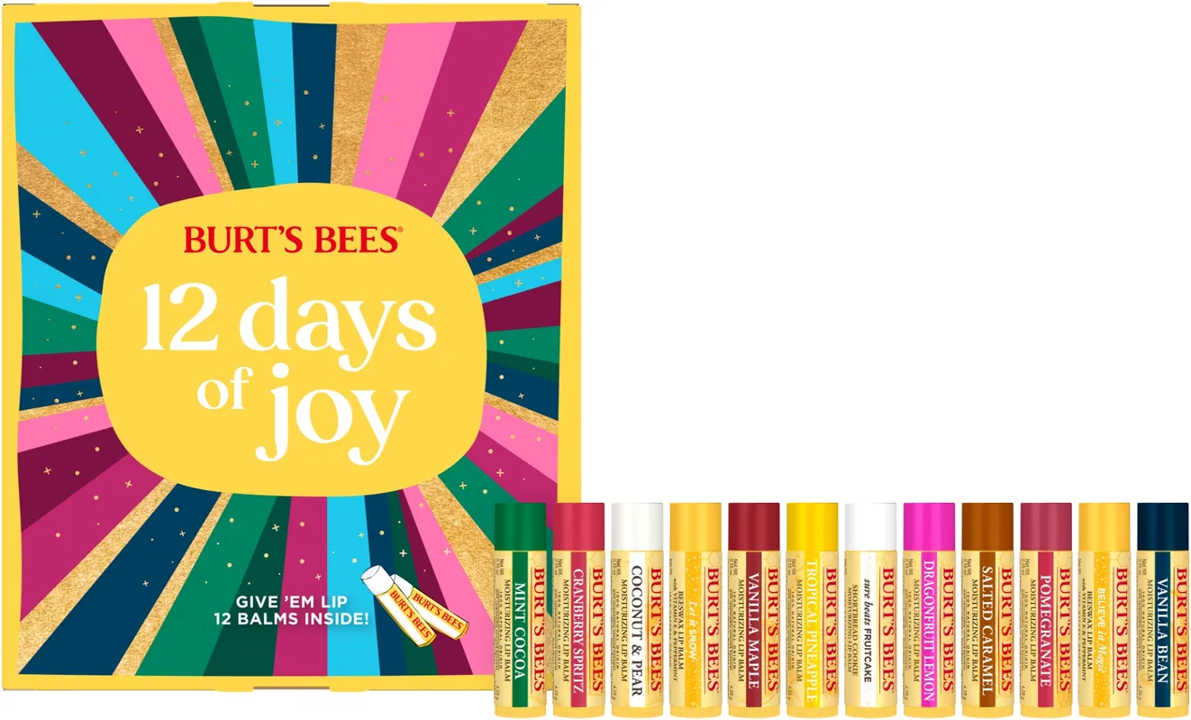 Burt's Bees 12 Days of Joy Advent Calendar: lip balms